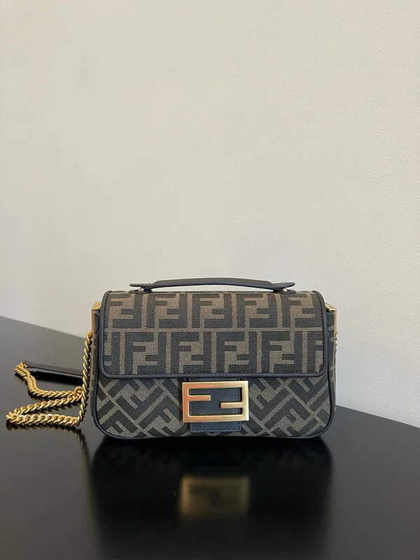 Fendi bags with a front - flap pocket and a turnlock for a classic and elegant aestheticWF - Fendi Bags - 474