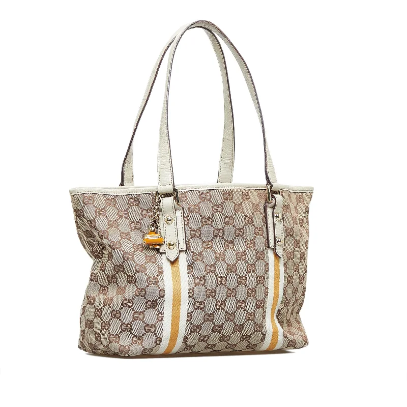 Women Gucci tote bags in GG Supreme canvas for a branded feelGucci GG Canvas Jolicoeur Tote Bag (SHG-yxc9bo)