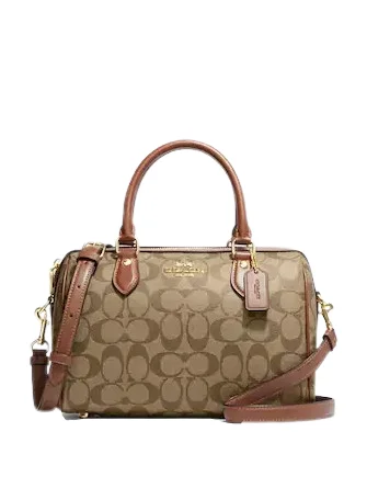 Coach Rowan Satchel In Signature Canvas