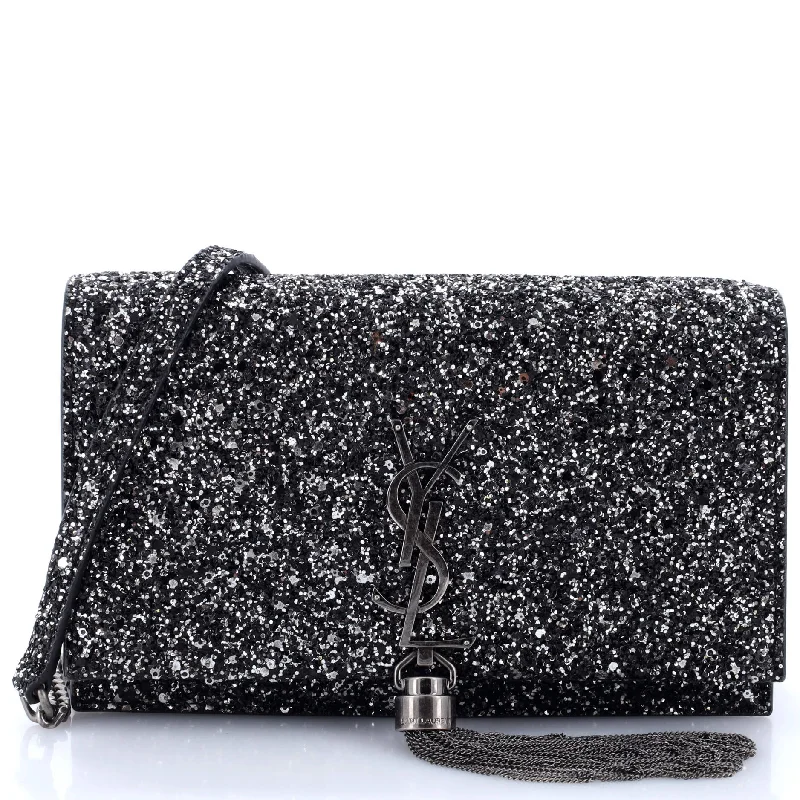 Classic Monogram Tassel Chain Wallet Glitter