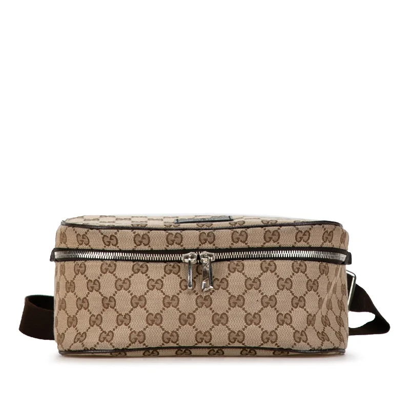 YVES SAINT LAURENT Kate bags in a limited - edition colorway for a rare and exclusive lookBrown Gucci GG Canvas Waist Pouch Belt Bag