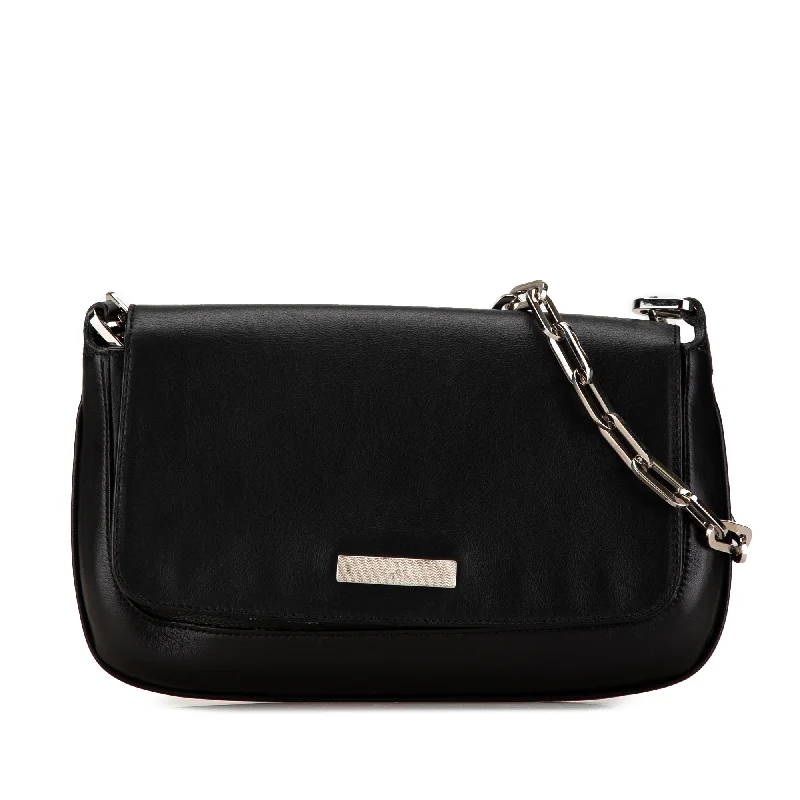 YVES SAINT LAURENT Niki bags with a detachable pouch for separating small itemsBlack Gucci Leather Chain Shoulder Bag