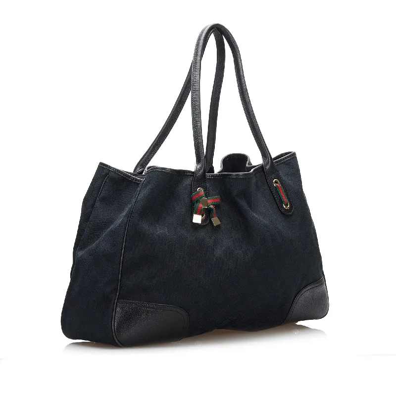 Women Gucci backpacks with a luxurious leather finishGucci GG Canvas Princy Tote (SHG-AAsm4O)