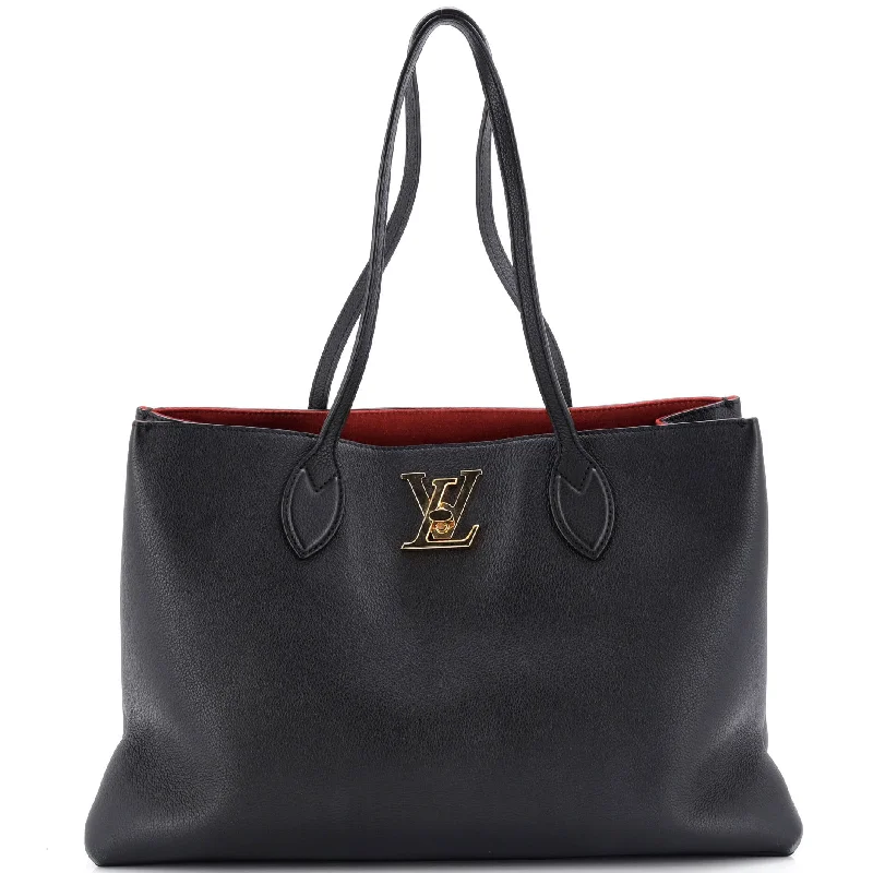 YVES SAINT LAURENT backpacks with a water - resistant exterior made of high - tech materialsLockme Shopper Tote Leather