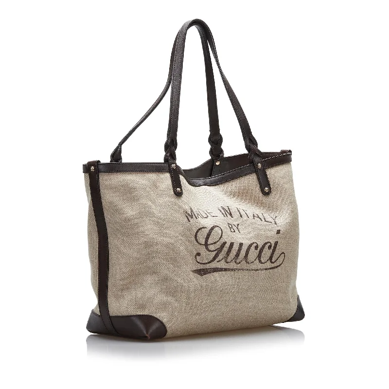 Women Gucci Sylvie bags with a detachable ribbon detailGucci Craft Logo Tote (SHG-j5tHyy)