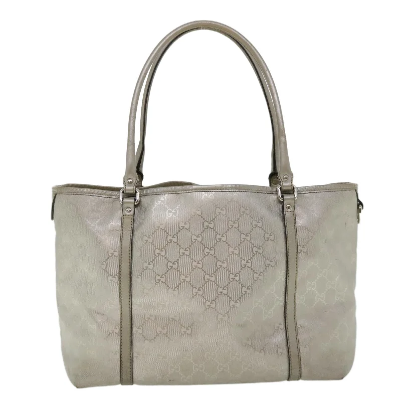 Women Gucci bags with interlocking G hardware for a classic lookGUCCI GG Canvas Shoulder Bag Silver 197953  tp598