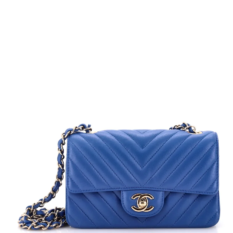 Classic Single Flap Bag Chevron Lambskin Mini