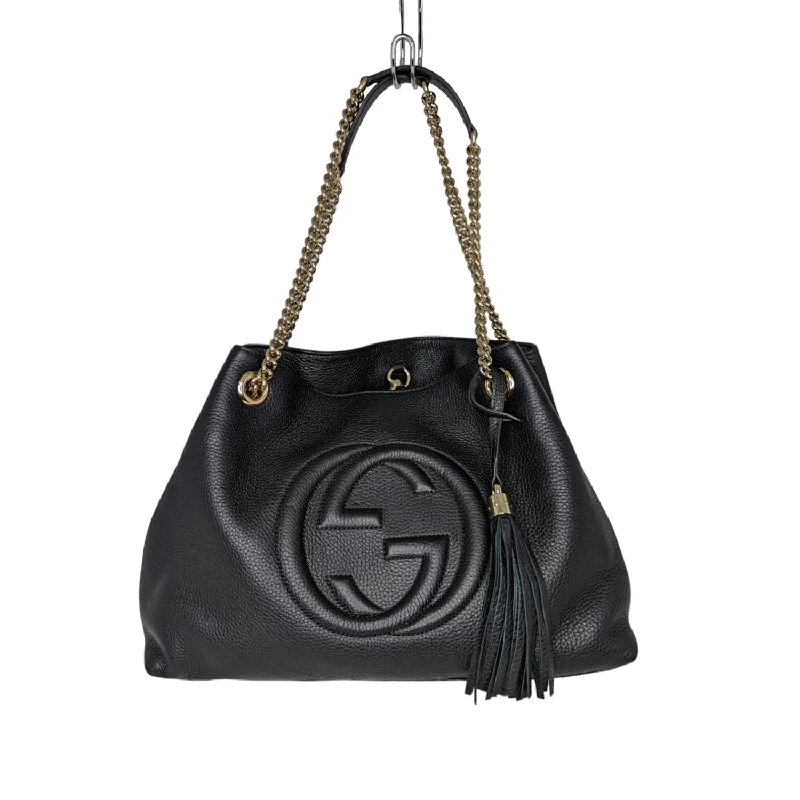 Gucci Marmont bags for women with quilted leather exteriorsGucci Pebbled Calfskin Soho Chain Tote