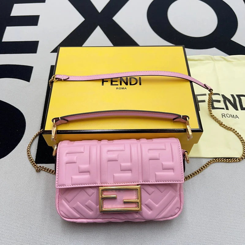 Fendi tote bags with a hand - painted FF pattern for an artisanal and one - of - a - kind touchBC - FENDI BAGS - 650