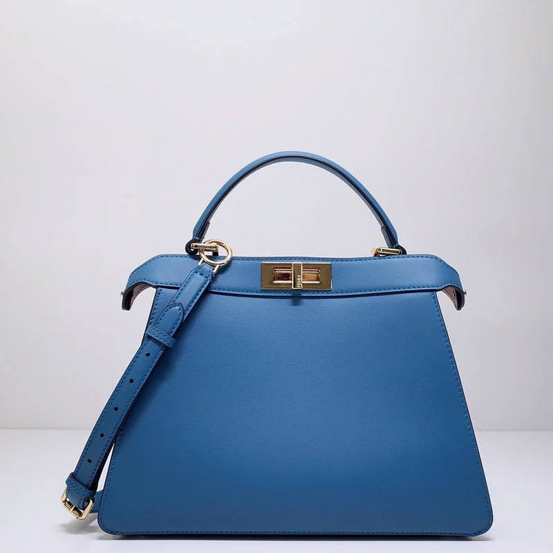 Fendi handbags with a metal - framed clasp for durability and a stylish lookWF - Fendi Bags - 329