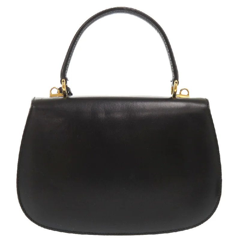 Ladies Gucci shoulder bags with a wide - width strapGUCCI Handbag 000 46 0210 leather black Lady Rock Vintage Women Used