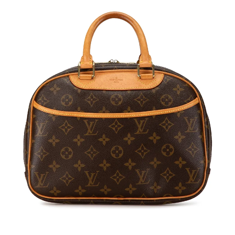 YVES SAINT LAURENT bags with a zippered interior pocket for separating itemsBrown Louis Vuitton Monogram Trouville Handbag