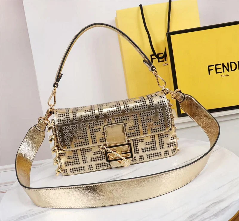 Fendi tote bags with a reinforced bottom for increased durabilityWF - Fendi Bags - 322