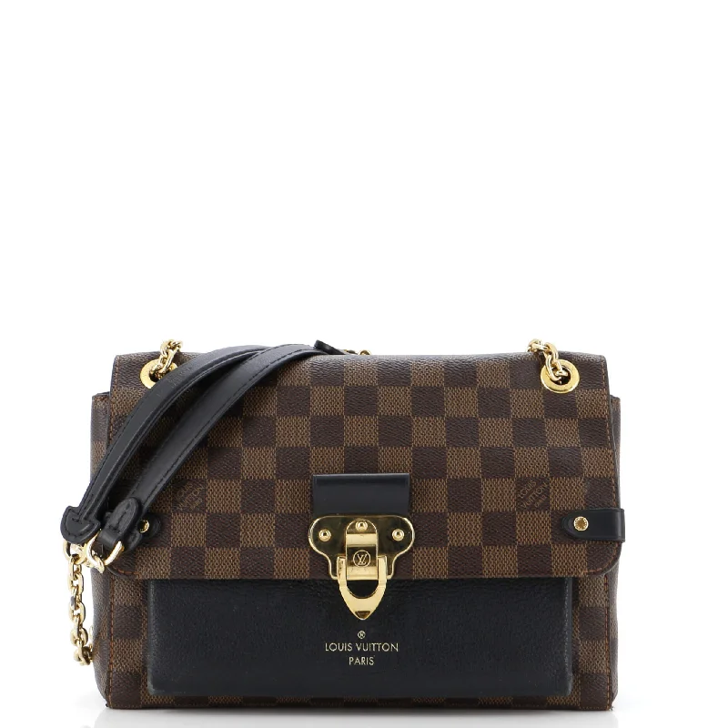 Vavin Handbag Damier with Leather PM