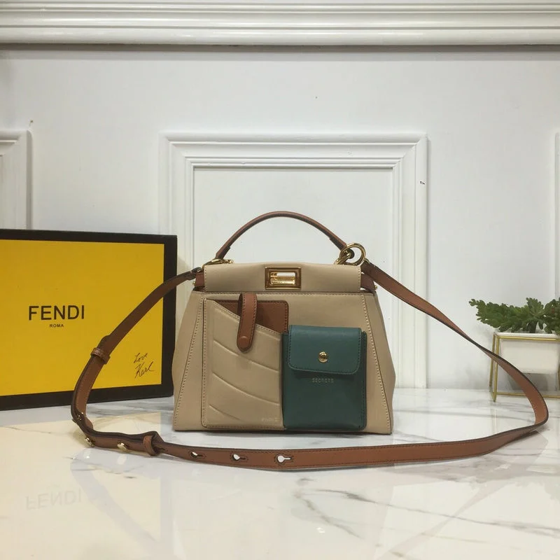 Ladies Fendi Peekaboo bags with a front - pocket organizer for quick access to essentialsWF - Fendi Bags - 481