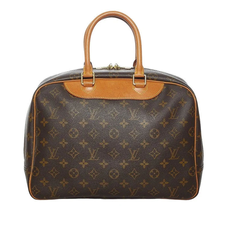 Louis Vuitton Brown Canvas Deauville handbag bag