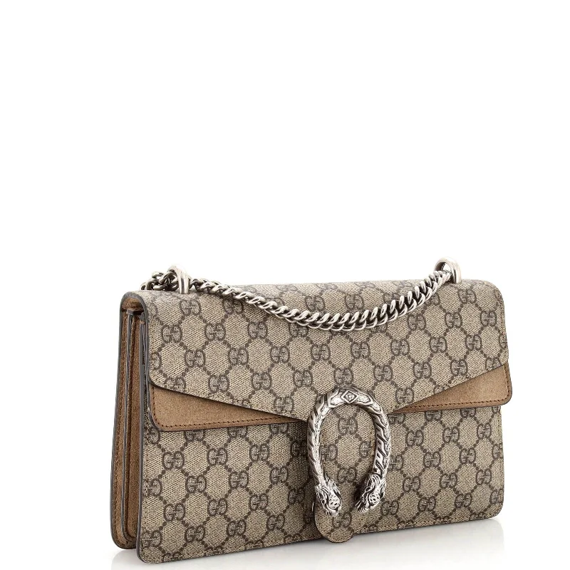 Women Gucci bags with a zip - around closure for securityGucci Dionysus Bag Gg Coated Canvas