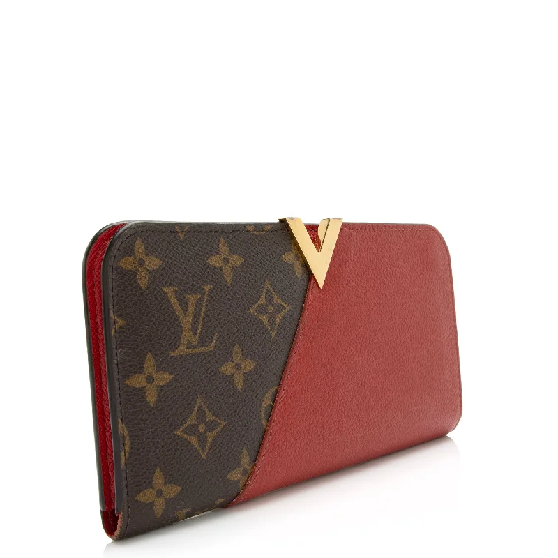 Louis Vuitton Monogram Canvas Leather Kimono Wallet (SHF-WVTTkh)