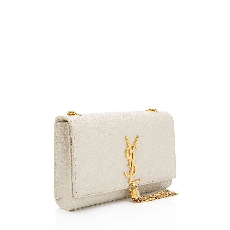 YVES SAINT LAURENT crossbody bags with a detachable coin purse for added functionalitySaint Laurent Grain de Poudre Monogram Kate Tassel Small Shoulder Bag qkyzOA