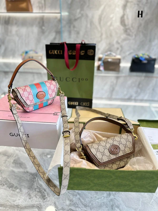 Women Gucci bags with a zip - around closure for securityWF - Gucci Bags - 11827