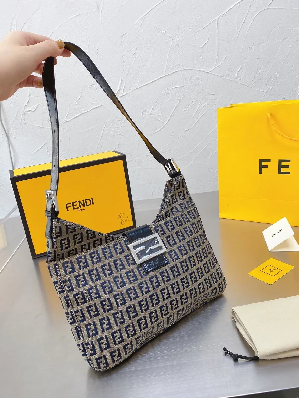 Fendi tote bags with a printed Fendi logo on the front for high brand visibilityLuxury  Bags Fendi 231