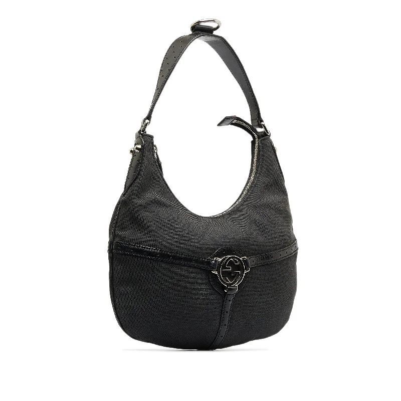 Women Gucci bags with a front - zip pocket for small itemsGUCCI Reins Hobo Hobo Bag