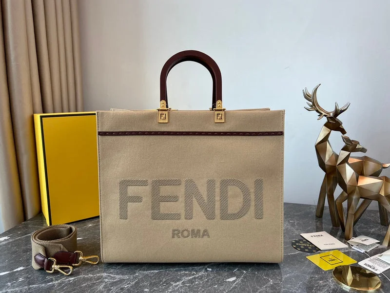 Ladies Fendi Peekaboo bags with a hand - stitched leather handle for artisanal charmWF - Fendi Bags - 479