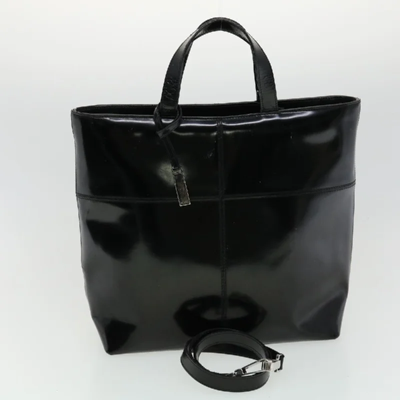 Gucci tote bags for women with a double - handle designGUCCI Hand Bag Leather 3Set Black  fm1716