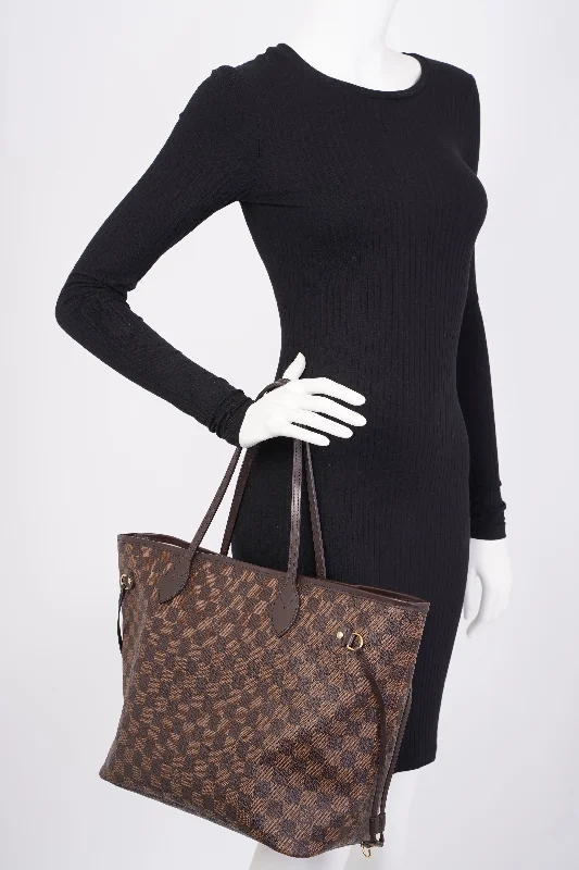 Louis Vuitton Neverfull MM Damier Ebene Coated Canvas