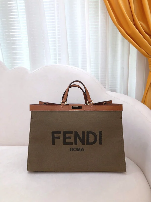 Fendi Sunshine Shopper bags with a structured silhouette and a magnetic - snap closureBC - FENDI BAGS - 343