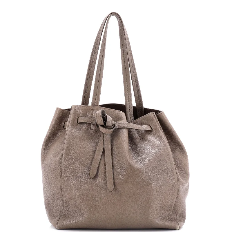 Phantom Tie Cabas Tote Leather Small