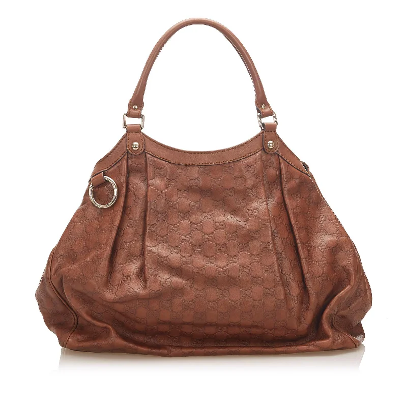 Ladies Gucci Dionysus bags with a detachable shoulder strapGucci Guccissima Sukey Tote Bag (SHG-18413)