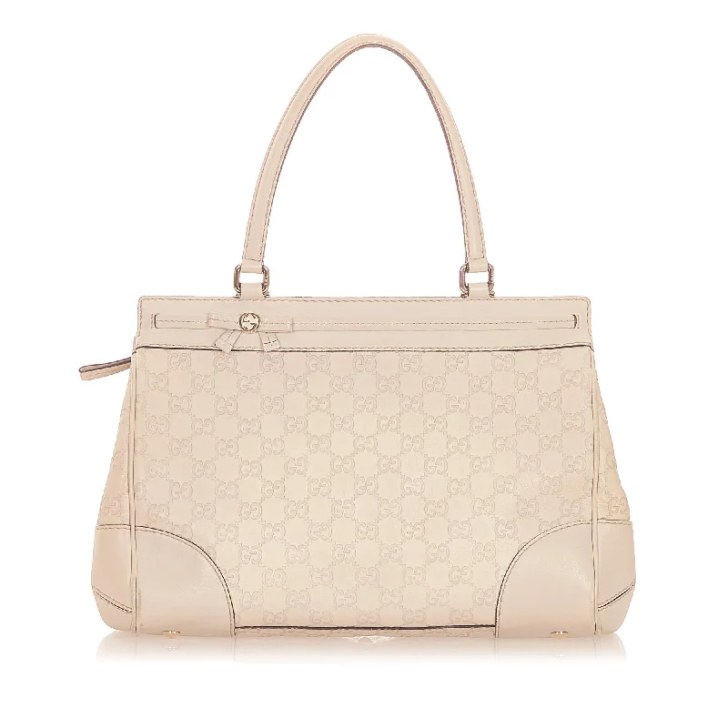 Gucci backpacks for women with a sleek silhouetteGucci Guccissima Mayfair Tote Bag (SHG-19727)