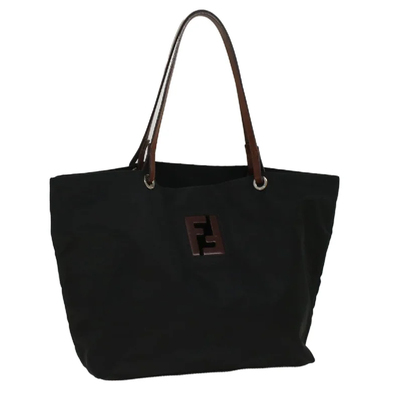 Ladies Fendi Peekaboo bags with a textured leather surface for a more tactile and luxurious feelFENDI Tote Bag Nylon Black  ep1709