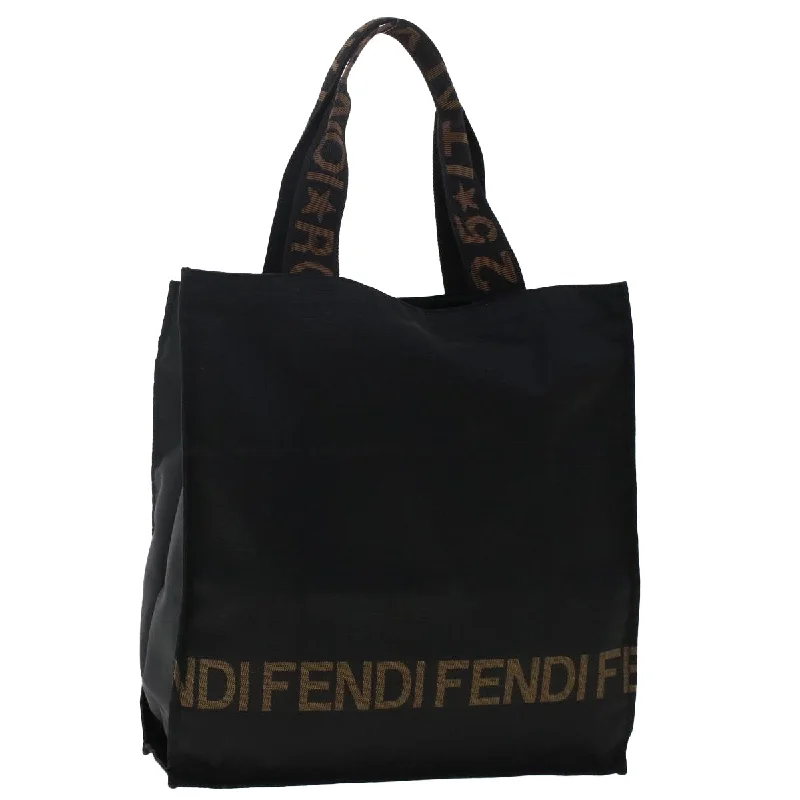 Fendi By The Way bags with a 3D - printed FF logo for a modern and textured lookFENDI Tote Bag Nylon Black 2321.26565.098  yk7957