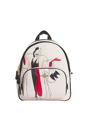 Coach Disney X Coach Mini Court Backpack With Cruella Motif