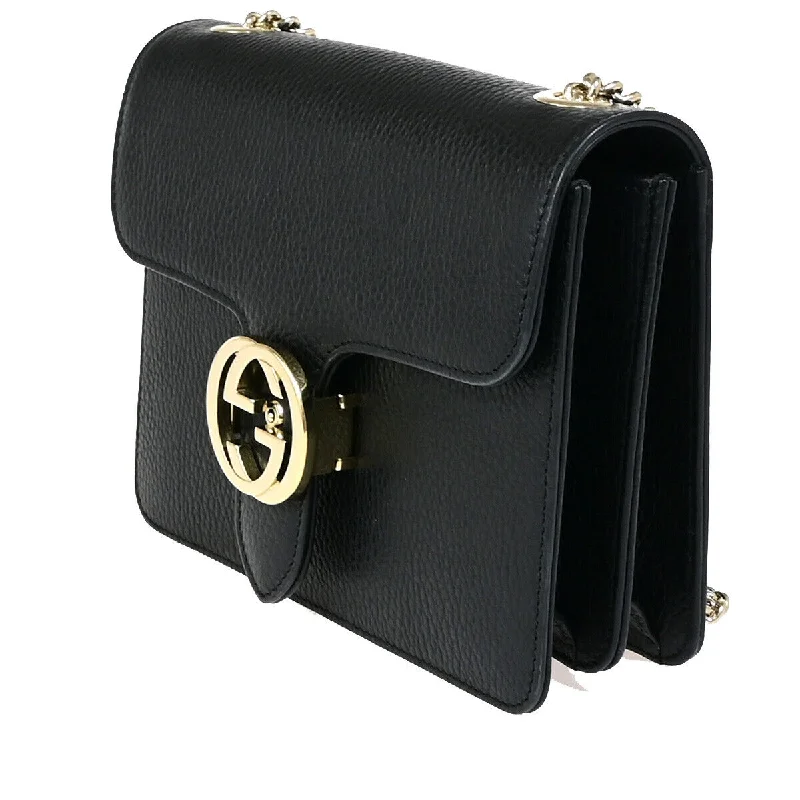 Women Gucci Sylvie bags with a leather - wrapped handleGucci Logo Interlocking G Chain Shoulder