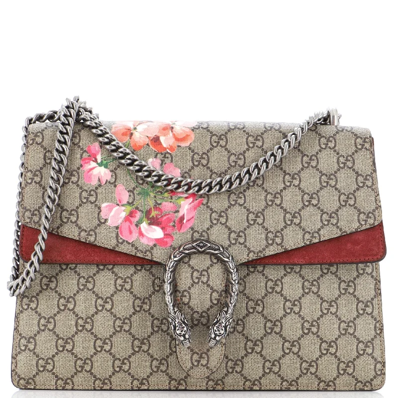 Women Gucci crossbody bags with a woven leather strapGucci Dionysus Bag Blooms Print Gg