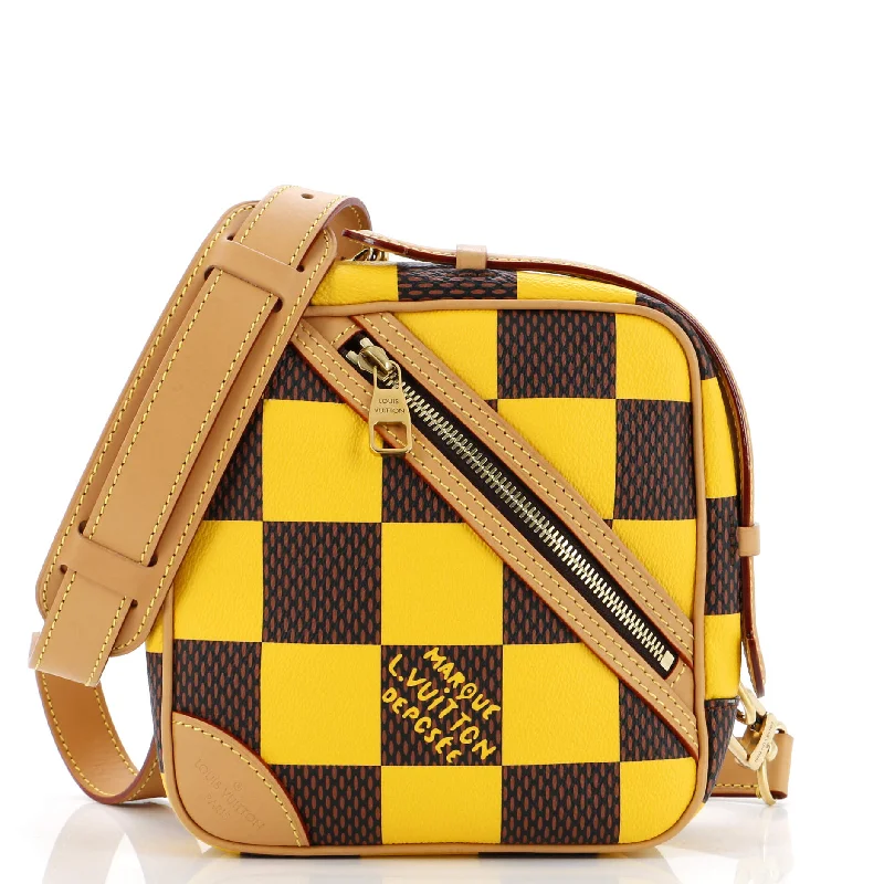 Chess Messenger Bag Damier Pop Coated Canvas