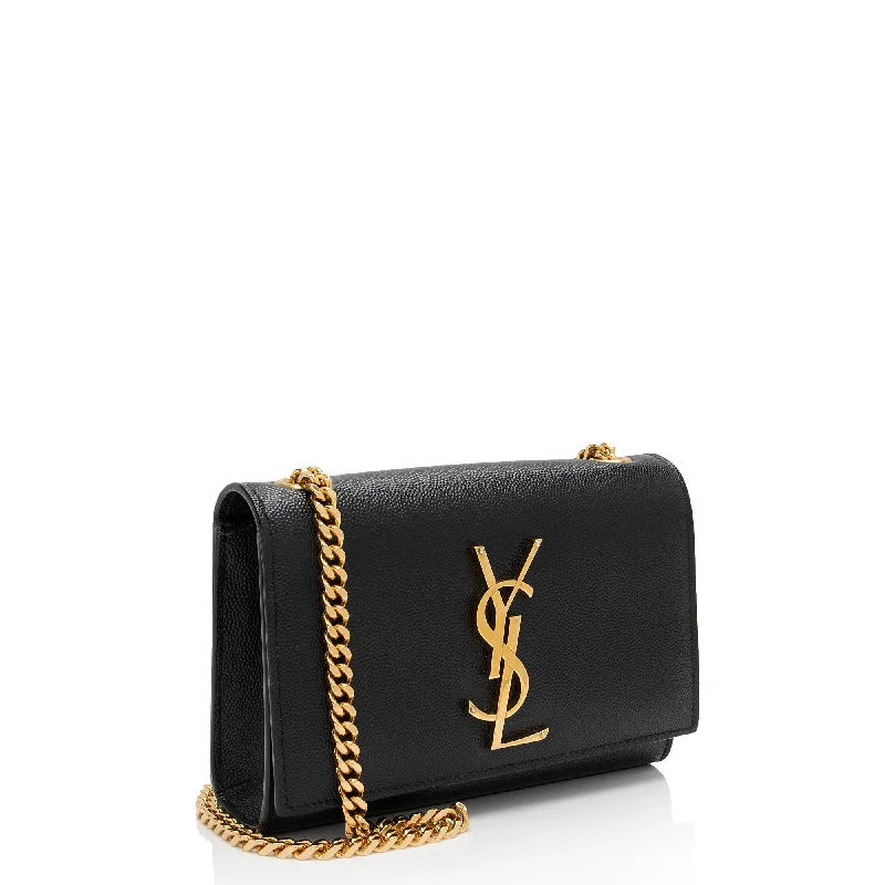 Ladies YVES SAINT LAURENT Loulou bags with a textured leather surface for a more tactile feelSaint Laurent Grain de Poudre Monogram Kate Small Crossbody C8kcKX