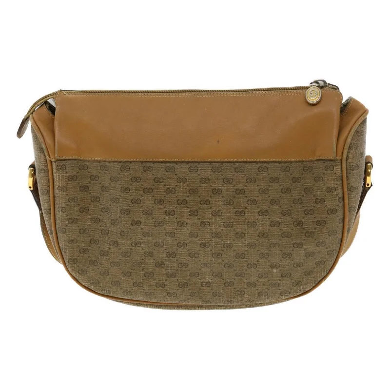 Women Gucci bags with a front - zip pocket for small itemsGUCCI Micro GG Canvas Shoulder Bag Brown 001580918  rd2931