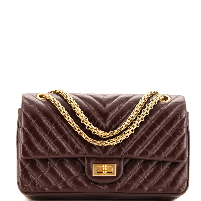 Reissue 2.55 Flap Bag Chevron Aged Calfskin 225