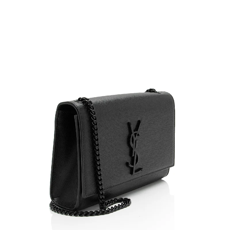 YVES SAINT LAURENT Kate bags with a detachable shoulder strap for hands - free convenienceSaint Laurent Grain de Poudre Monogram Kate Small Shoulder Bag WfdeMk