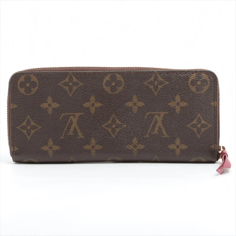 Louis Vuitton Monogram Clemence Long Wallet Fuschia