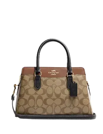 Coach Mini Darcie Carryall In Colorblock Signature Canvas