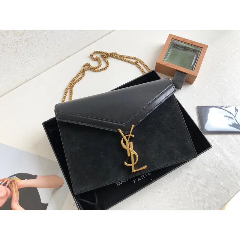 YVES SAINT LAURENT bags with a chain - link trim and a leather body for a modern edgeFranco Shops - Yves Saint Laurent - Bags -