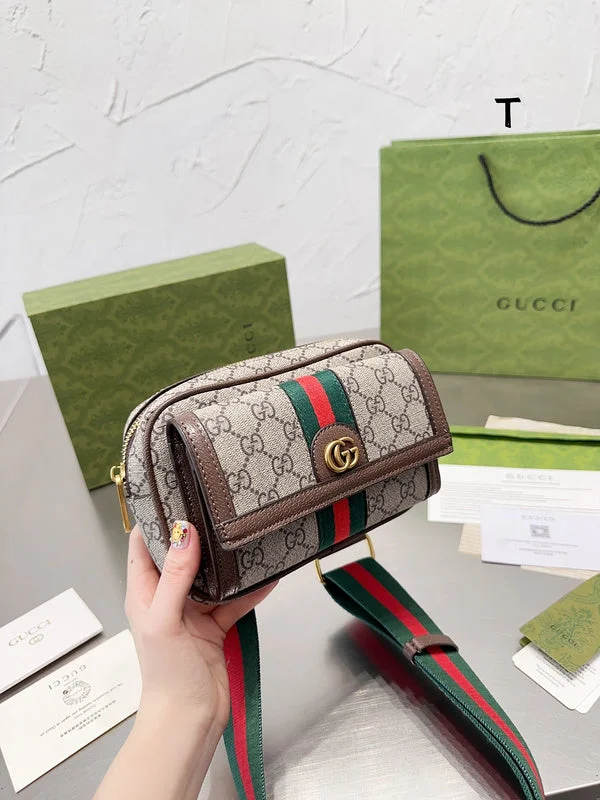 Women Gucci bags with a chain - link trim and a leather bodyWF - Gucci Bags - 11681