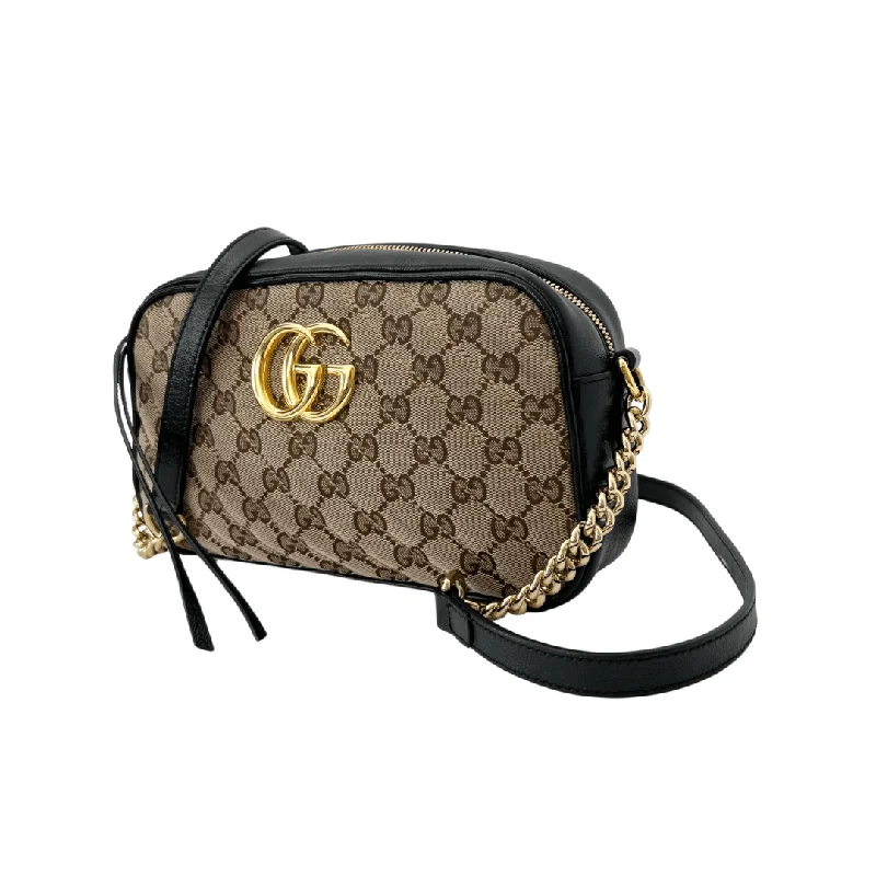 Gucci handbags for women with a back - zip pocketGucci GG Canvas Marmont Crossbody