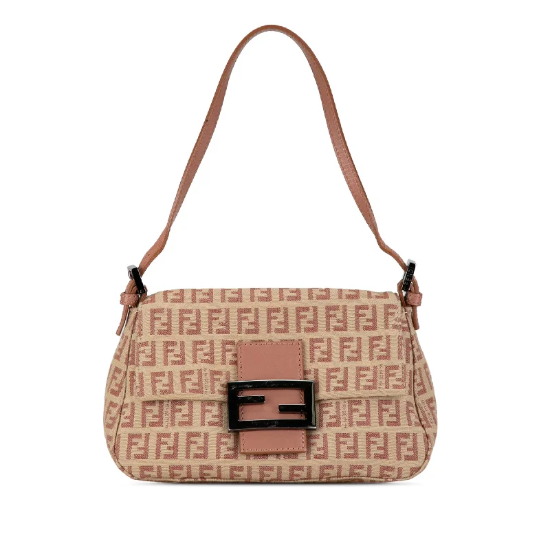 YVES SAINT LAURENT backpacks with a multi - pocket organization for better functionalityBeige Fendi Mini Zucchino Canvas Mamma Forever Shoulder Bag