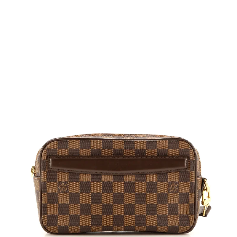 YVES SAINT LAURENT Niki bags with a leather - wrapped chain - link strap for a luxurious feelSaint Paul Pochette Damier